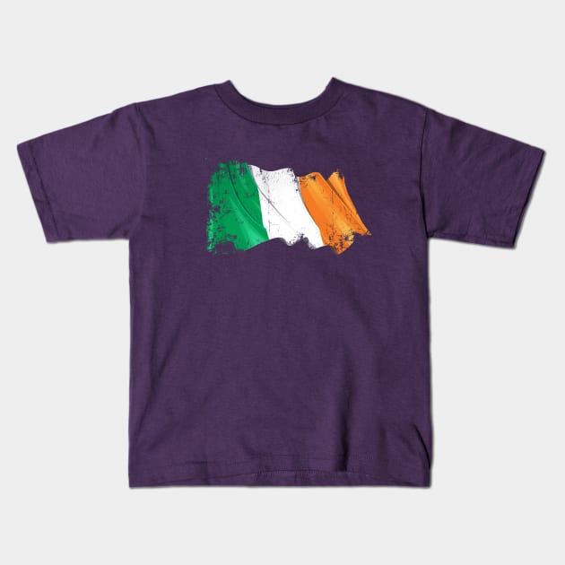 Irish Pride Flag Kids T-Shirt by spicoli13